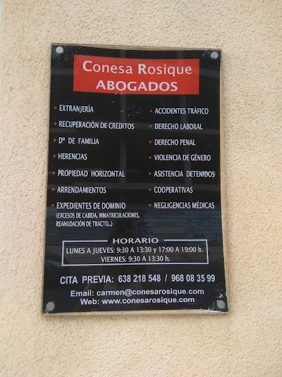 abogado Conesa Rosique Abogados