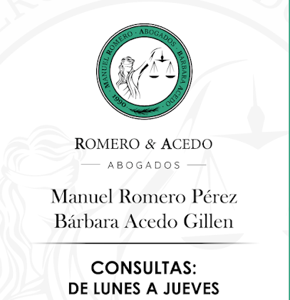 abogado ROMERO y ACEDO Abogados con más de 30 años de experiencia