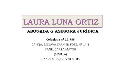 abogado LAURA LUNA ORTIZ, ABOGADA & ASESORA JURÍDICA